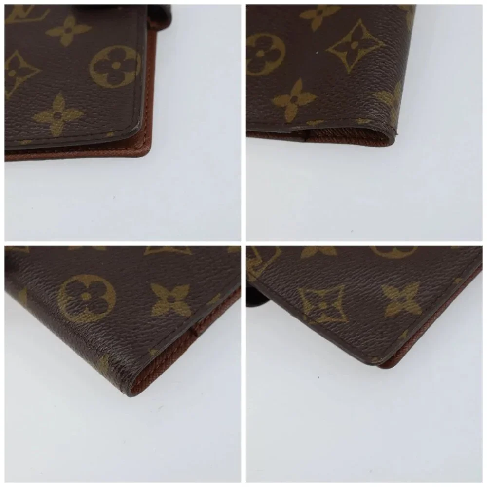 LOUIS VUITTON Monogram Agenda PM Day Planner Cover R20005 LV Auth bs31606